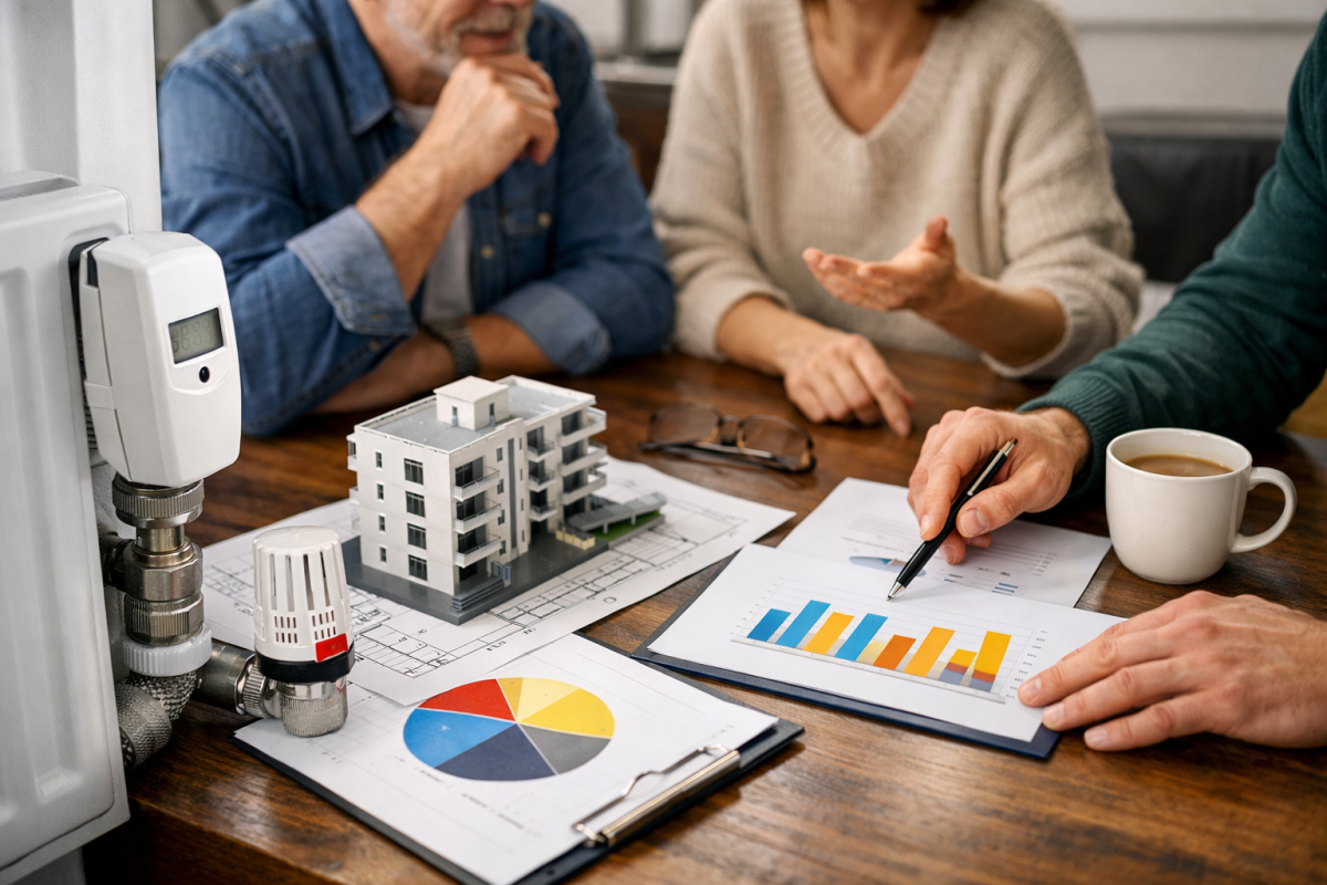 Répartition équitable des frais de chauffage collectif entre copropriétaires d'un immeuble résidentiel