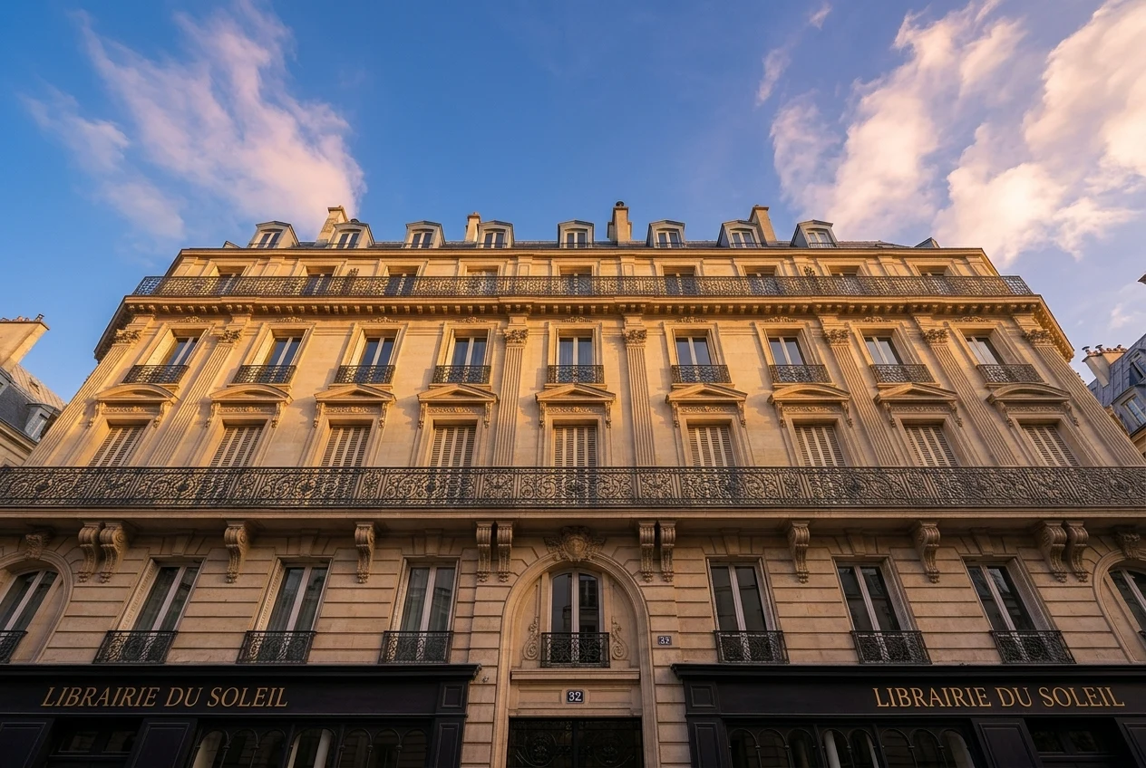 Prise de vue d'un immeuble stylisé